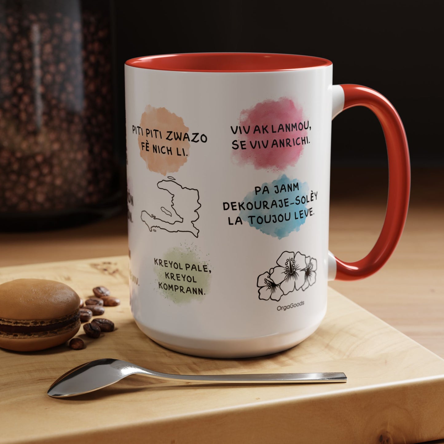 Inspirational Haitian Creole Quotes Mug 15oz