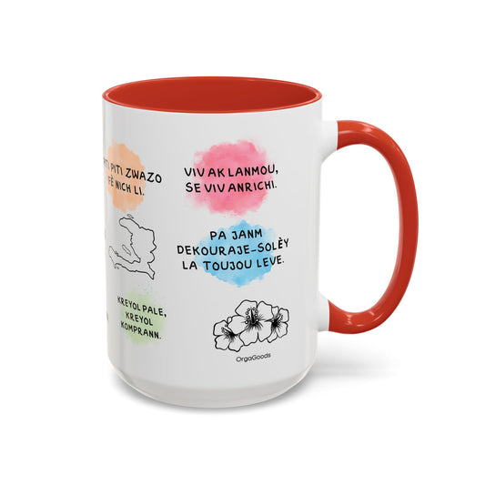 Inspirational Haitian Creole Quotes Mug 15oz