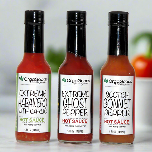 Orgagoods' Spicy Hot Sauce Collection