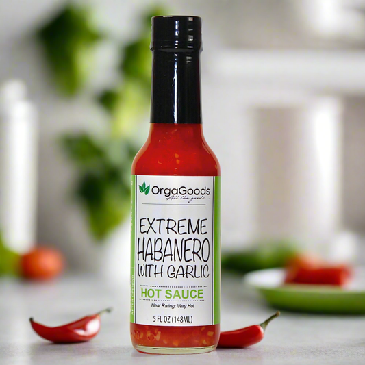 Orgagoods' Habanero Garlic Hot Sauce 5oz