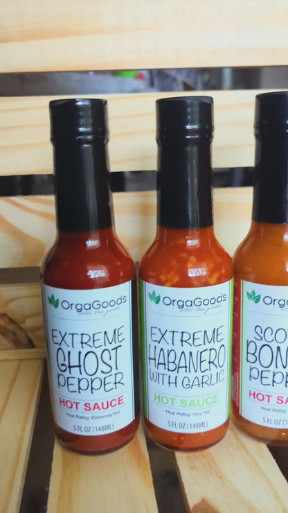 Orgagoods' Spicy Hot Sauce Collection